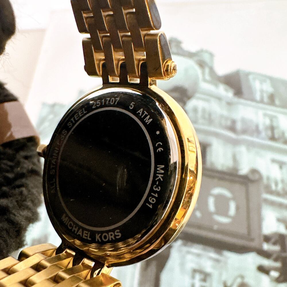 Michael Kors MK3191 Darci Gold-Tone Stainless Steel Women's Watch - Picture 5 of 5